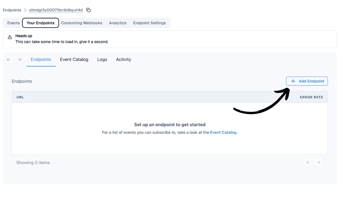 Add endpoint button picture